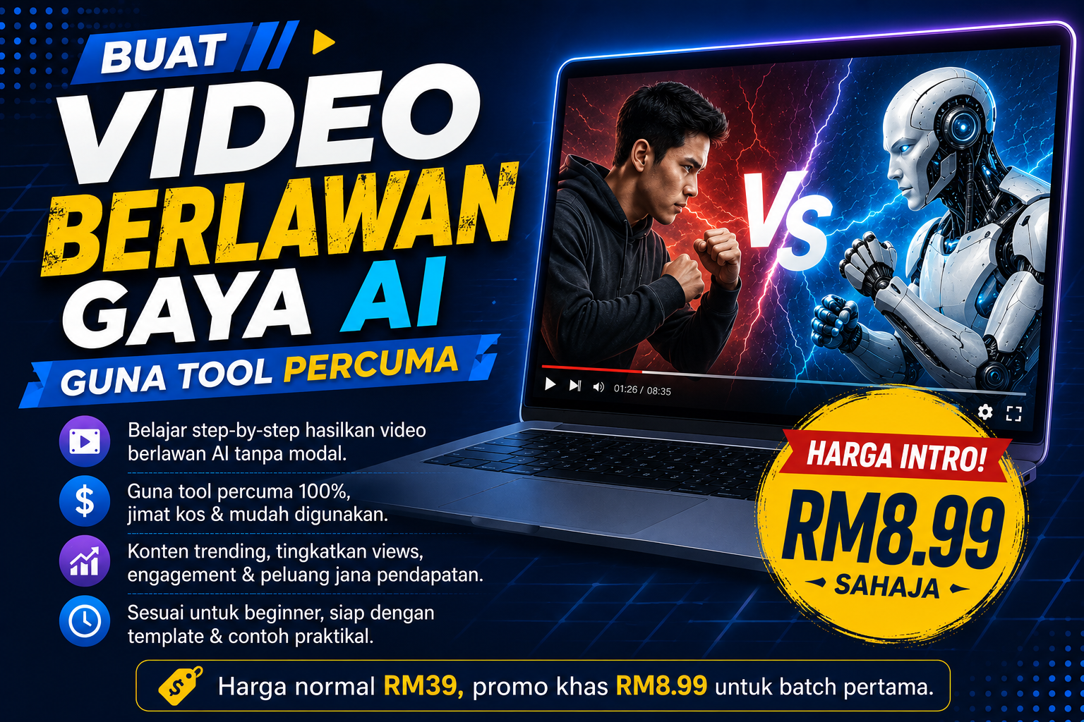 Tutorial Buat Video Orang Berlawan Menggunakan Tool Free